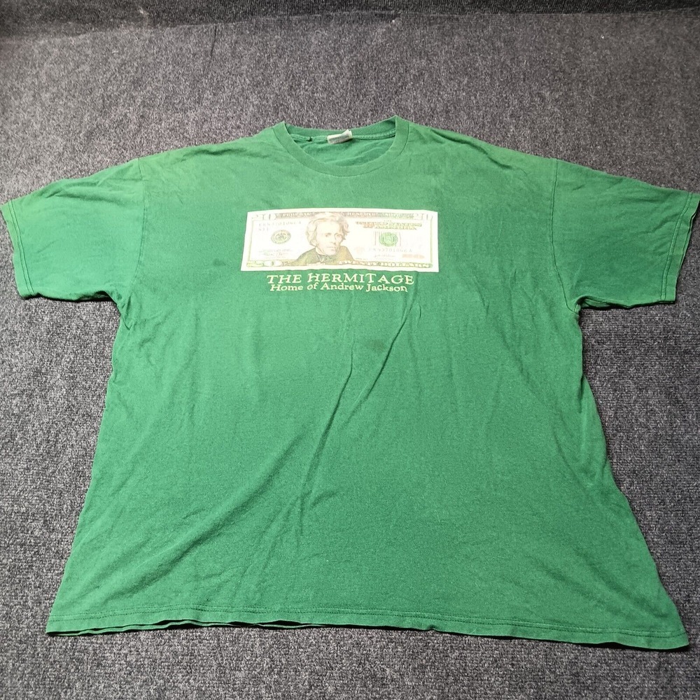 The Hermitage Home of Andrew‎ Jackson Shirt Adult 2XL Green Hanes Heavyweight